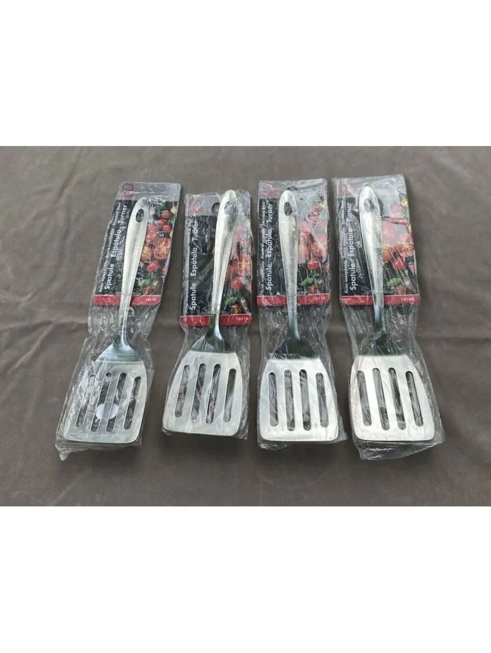 Set of 4 New Chef Craft Select Turner/Spatula, 9.5-inch, Stainless Steel